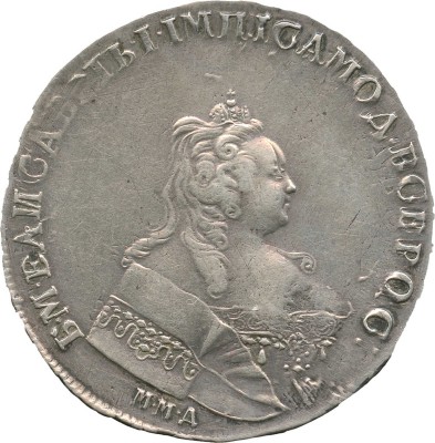 1 рубль 1744 года, ММД